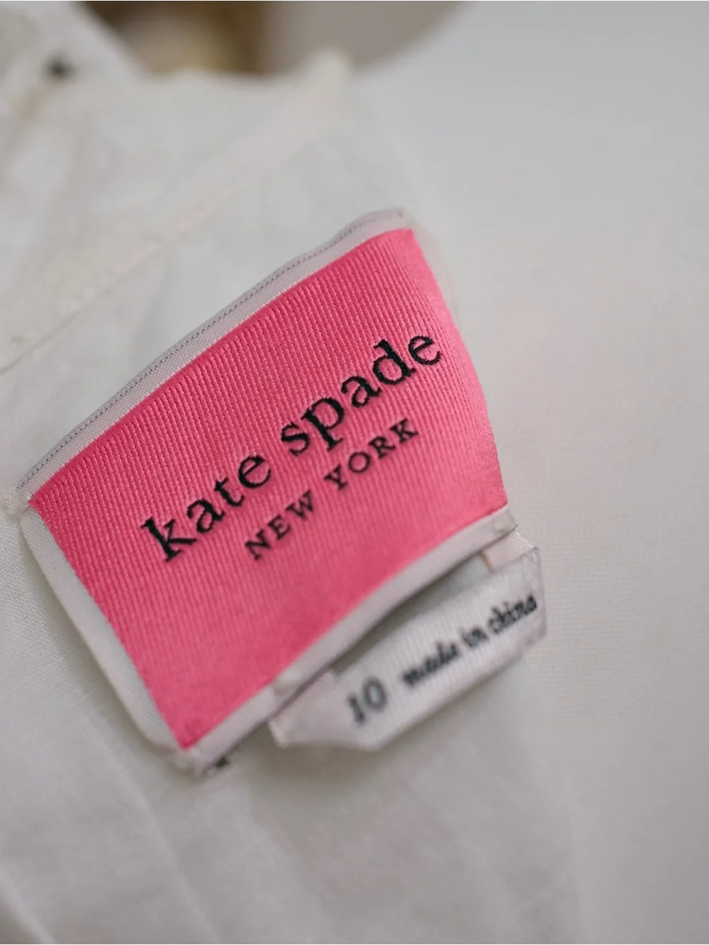 NWT Kate Spade White Eyelet Ruffle Mini Dress
